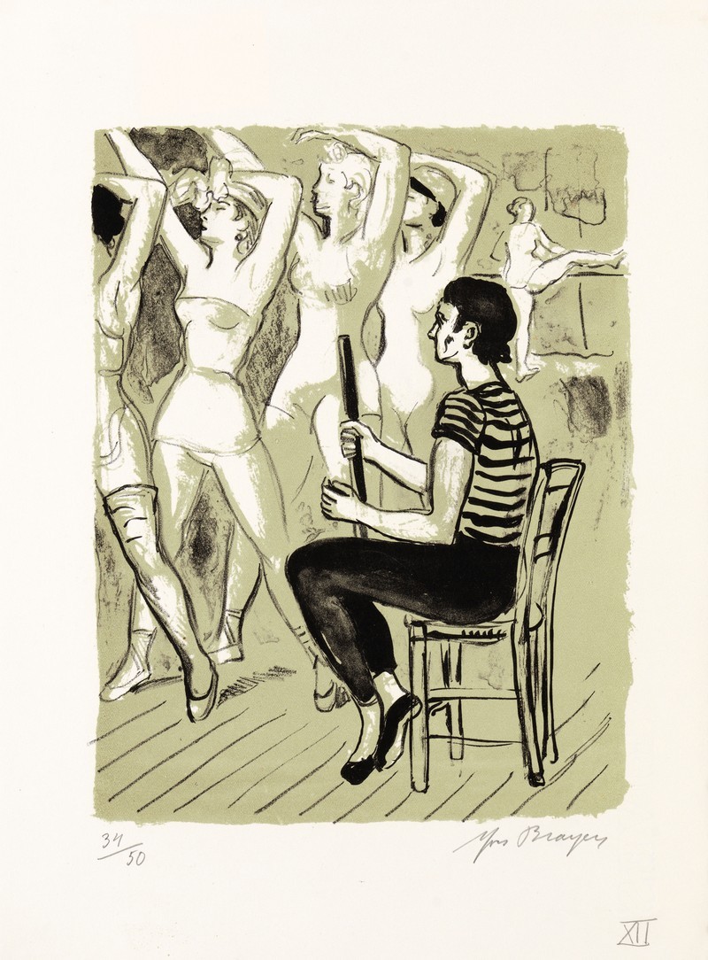 01-B4a99-YVES-BRAYER-LE-MAITRE-DE-BALLET-SERGE-LIFAR-1969-Lithographie-couleur-26x20.5cm-Livre-La-danse-à-l’Opéra